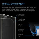 AC Infinity Advance Grow Tent System 4x4 4-Plant Kit Integrated Smart