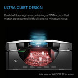 AC Infinity AIRCOM S9 AV Receiver Cooling Fan w/ Thermal Trigger 17"