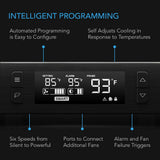 AC Infinity AIRCOM T10 AV Receiver Cooling Fan w/ LCD Temp Controller