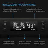 AC Infinity AIRCOM T8 AV Receiver Cooling Fan w/ LCD Temp Controller