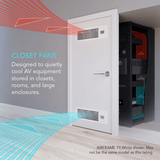 AC Infinity AIRFRAME T7 Black, Equipment Closet and Room Fan System 17", Exhaust
