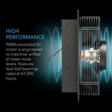 AC Infinity AIRLIFT S14 Shutter Exhaust Ventilation Fan 14" Speed