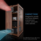 AC Infinity AIRPLATE P7 Cabinet Cooling Fan w/ Outlets & USB Ports