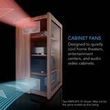 AC Infinity AIRPLATE S2 Quiet Cabinet Cooling Fan 6" w/ Speed