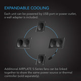 AC Infinity AIRPLATE S2 Quiet Cabinet Cooling Fan 6" w/ Speed