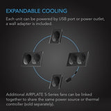 AC Infinity AIRPLATE S5, Quiet Cabinet Cooling Fan 8" w/ Speed Controller