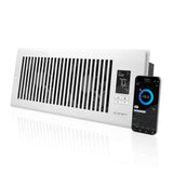 AC Infinity AIRTAP T4 Quiet Register Booster Fan System White