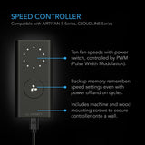 AC Infinity AIRTITAN S7 Crawlspace Fan w/ Speed Controller 12-Inch