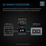 AC Infinity AIRTITAN S7 Crawlspace Fan w/ Speed Controller 12-Inch