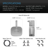 AC Infinity Auto-Fill Upgrade Valve Kit for Self-Watering Base Enables