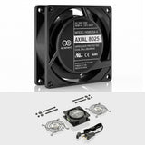 AC Infinity AXIAL 8025 Muffin 120V AC Cooling Fan 80mm x 80mm x 25mm