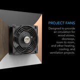 AC Infinity AXIAL S1225D Muffin 120V AC Cooling Fan Dual 120mm x 120mm