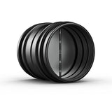 AC Infinity Backdraft Damper Ducting Insert 6-Inch Black Galvanized