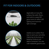 AC Infinity Black & White Panda Film Waterproof Reflective Sheet 10