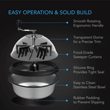 AC Infinity Bud Bowl Trimmer, Twist Spin Cut with Clear Visibility Dome, 16-Inch