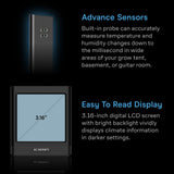 AC Infinity CLOUDCOM B2 Smart Thermo-Hygrometer w/ Data App Integrated