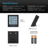 AC Infinity CLOUDCOM B2 Smart Thermo-Hygrometer w/ Data App Integrated