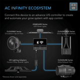 AC Infinity CLOUDFORGE T5, Environmental Plant Humidifier, 9L, Smart Controls, Targeted Vaporizing