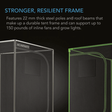 AC Infinity CLOUDLAB 632, Advance Grow Tent, 2000D Diamond Mylar Canvas, 36" x 24" x 72"