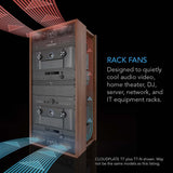 AC Infinity CLOUDPLATE T1-N Quiet Rack Cooling Fan System 1U Intake
