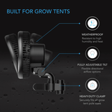 AC Infinity CLOUDRAY A9, Grow Tent Clip Fan 9" with 10 Speeds, EC-Motor, Manual Swivel
