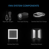 AC Infinity CLOUDWAY S10 Whole House EC Fan 1200 CFM Energy Efficient