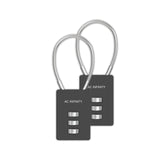 AC Infinity Combination Lock Flexible Steel Cable Loop 2-Pack