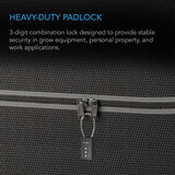AC Infinity Combination Lock Flexible Steel Cable Loop 2-Pack