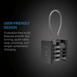 AC Infinity Combination Lock, Flexible Steel Cable Loop, 2-Pack