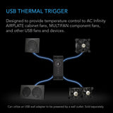 AC Infinity CONTROLLER 1 Pre-Set Thermal Trigger for USB Fans