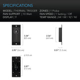 AC Infinity CONTROLLER 1 Pre-Set Thermal Trigger for USB Fans