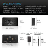 AC Infinity CONTROLLER 2 Intelligent Thermal Fan Controller Single