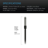 AC Infinity Controller Sensor Probe 20' Corded Climate Detector