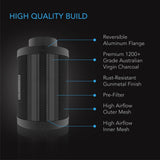 AC Infinity Duct Carbon Filter Australian Charcoal 4-Inch