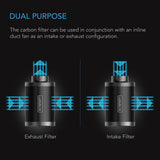 AC Infinity Duct Carbon Filter Australian Charcoal 4-Inch