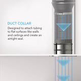 AC Infinity Ducting Collar 4-Inch Galvanized Steel
