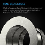 AC Infinity Ducting Collar 6-Inch Galvanized Steel