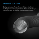 AC Infinity Flexible Four-Layer Ducting, 25-FT Long, 12-Inch