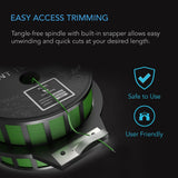 AC Infinity Green Twist Ties w/ Built-In Cutter 100m