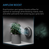 AC Infinity Grow Tent Duct Vent Attachment, 6-Inch 2 Pack, Light-Blocking & Dust-Resistant