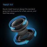 AC Infinity Grow Tent Duct Vent Attachment, 8-Inch 2 Pack, Light-Blocking & Dust-Resistant