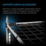 AC Infinity Grow Tent Mounting Bars for Indoor Grow Spaces 2x4'