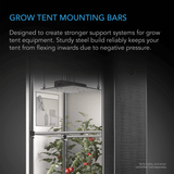 AC Infinity Grow Tent Mounting Bars, for Indoor Grow Spaces, 5x5'