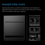 AC Infinity Grow Tent Mounting Plate, Steel, Powder Coat Black, 5x6"