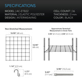 AC Infinity Grow Tent Trellis Netting Flexible Elastic Cords 2x2'