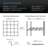 AC Infinity Grow Tent Trellis Netting, Flexible Elastic Cords, 2x2'