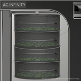 AC Infinity Hanging Herb Drying Rack, 18 in. Diameter, Two Tiers