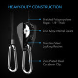 AC Infinity Heavy-Duty Adjustable Rope Clip Hanger One Pair