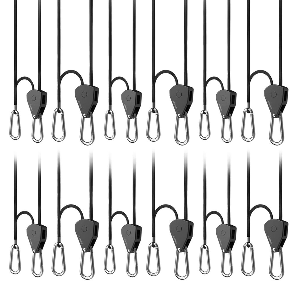 Hanger Rop AC Infinity Heavy-Duty Adjustable Rope Clip Hanger, Six Pairs – Grow It ...