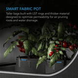 AC Infinity Heavy Duty Fabric Pots,  10 Gallon, 5-Pack